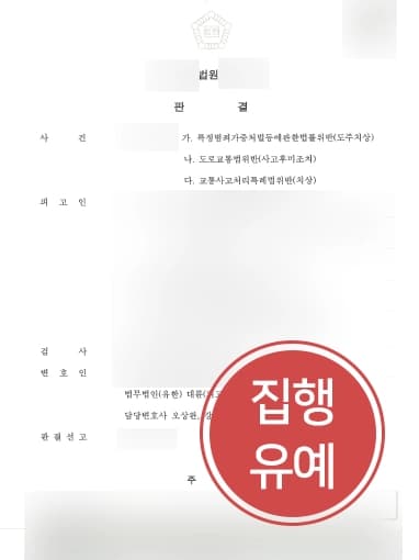 [교통사고처리특례법위반 집행유예] 가게 안의 사람을 다치게 한 의뢰인, 형사변호사의 조력으로 집행유예 처벌 방어